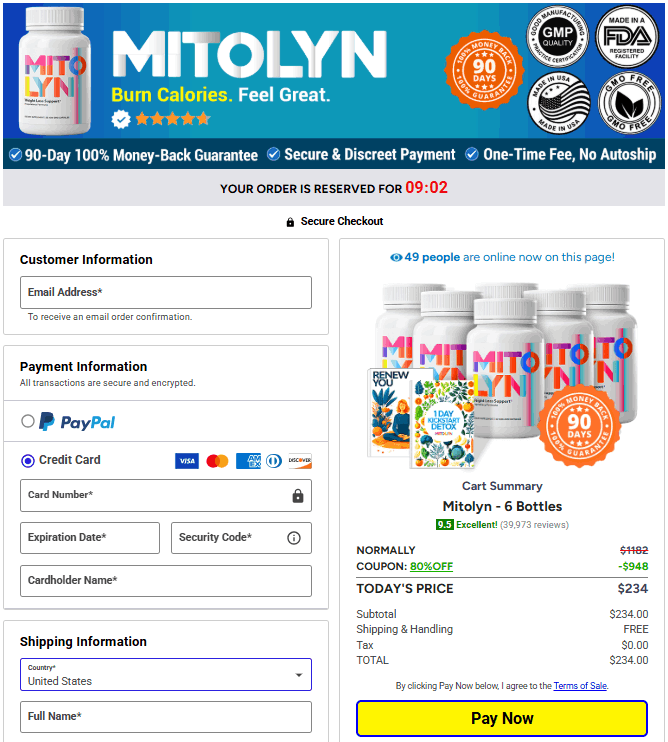 Mitolyn Checkout Official USA